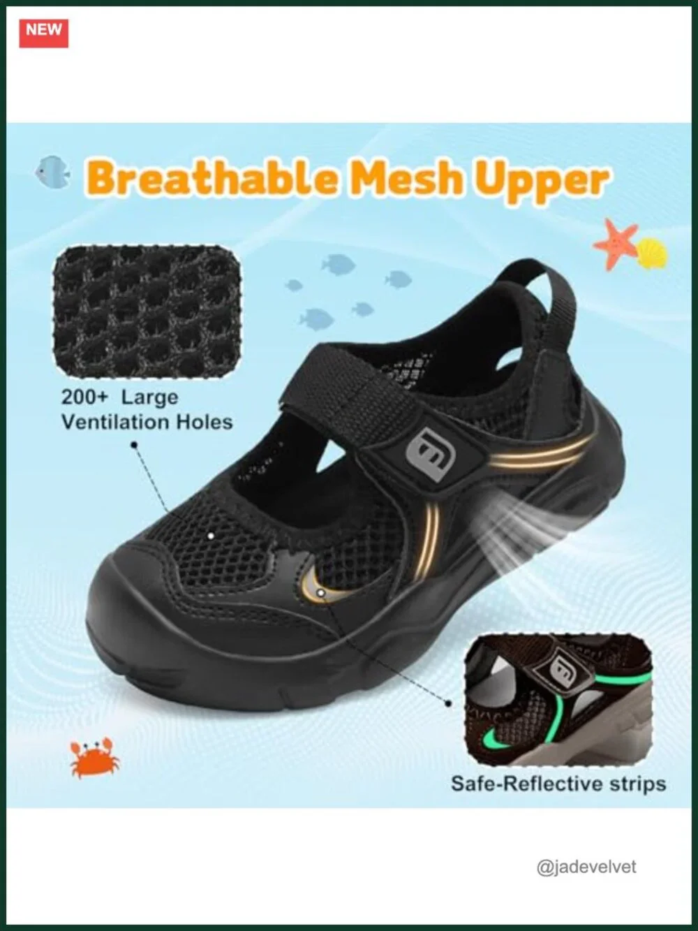 Toddler Sandals Boys Girls Wide Barefoot Water Sandals Lightweight Quick-Dry